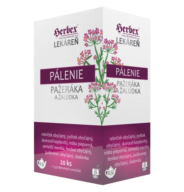 5525_HERBEX LEKARNA PALENI JICNU A ZALUDKU BYLINNY CAJ 20 SACKU